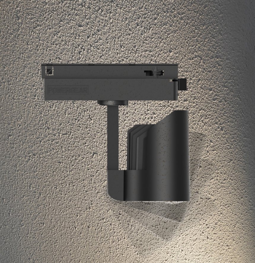 Black projection track head