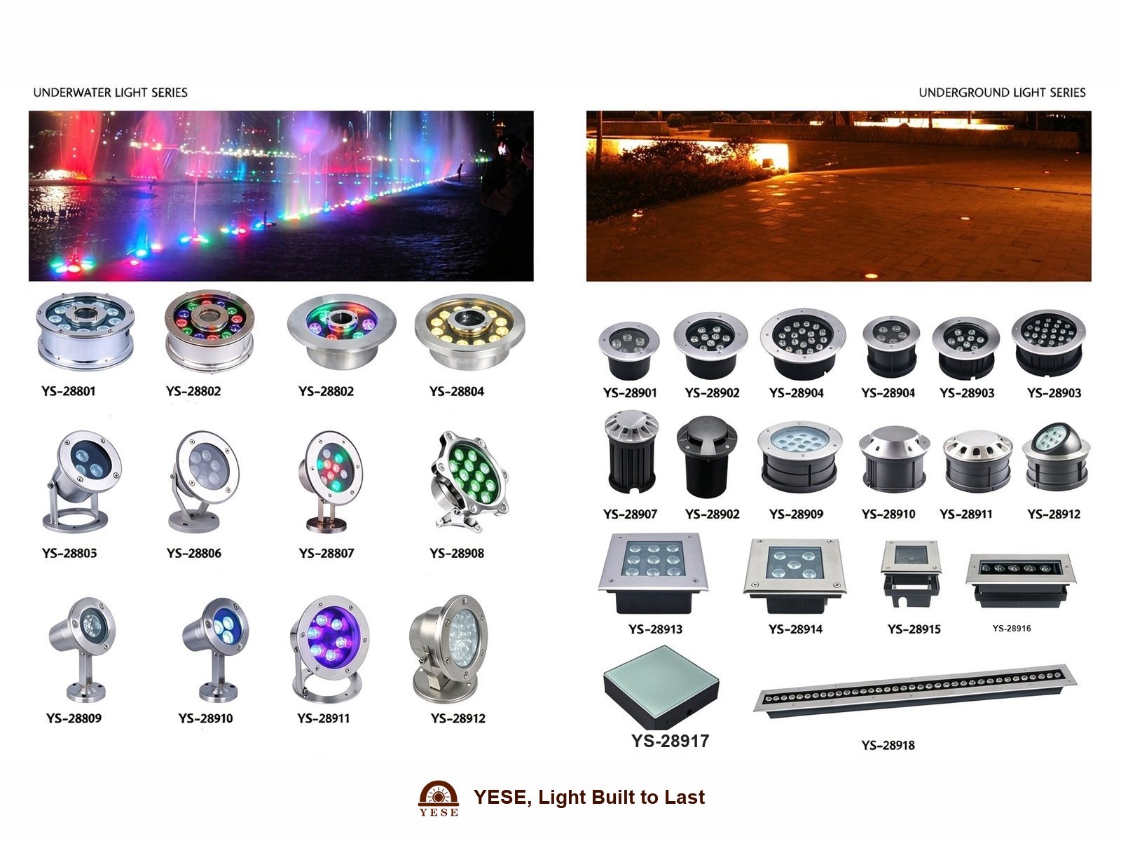 Underwater Light Series & Underground Light Series