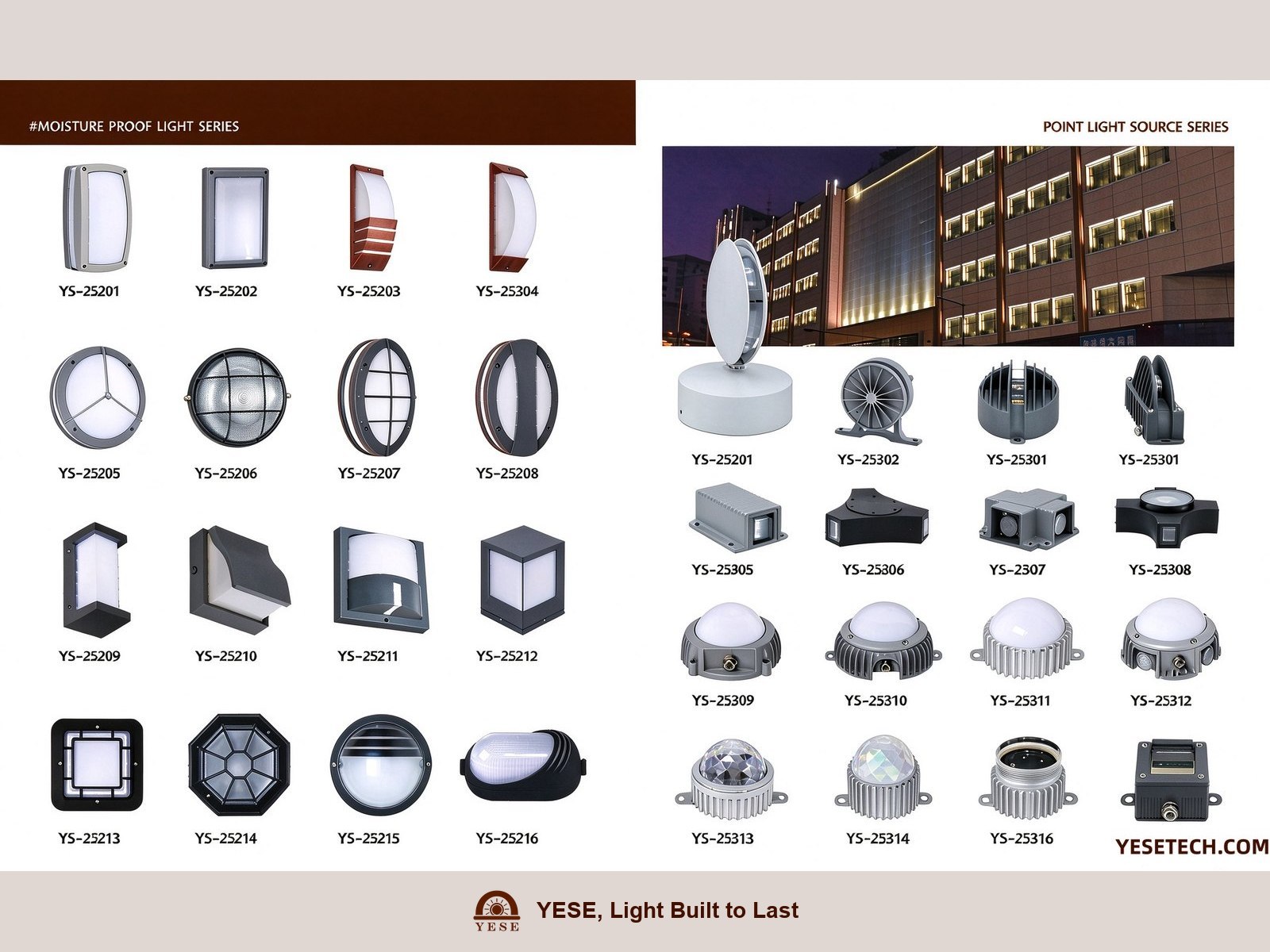Moisture Proof Light Series & Point Light Source Series